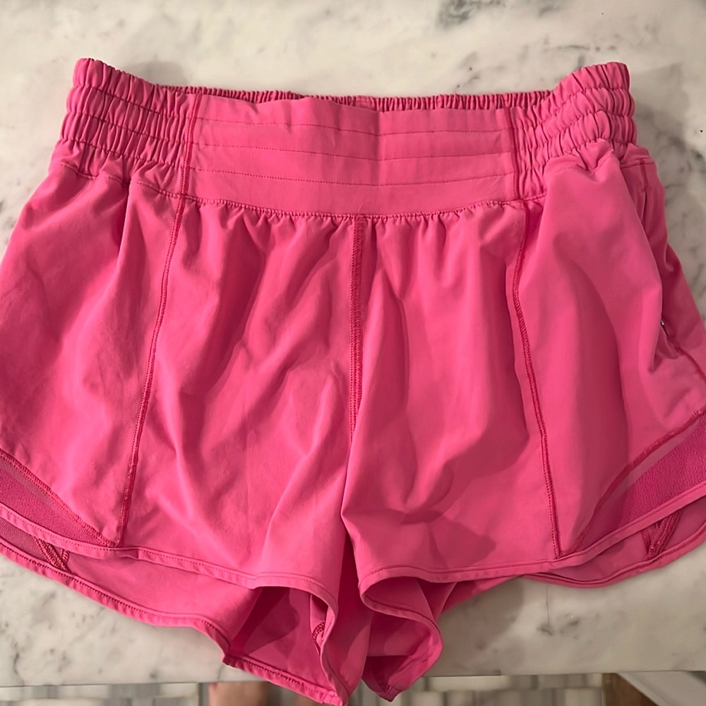 Lululemon Hotty Hot Sonic Pink Shorts